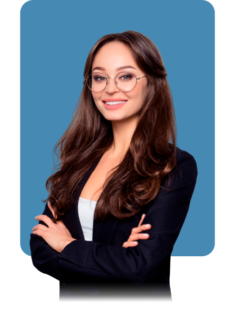 Ejecutiva confiada como imagen de profesionalismo en diagnóstico de clima laboral de Psigma.